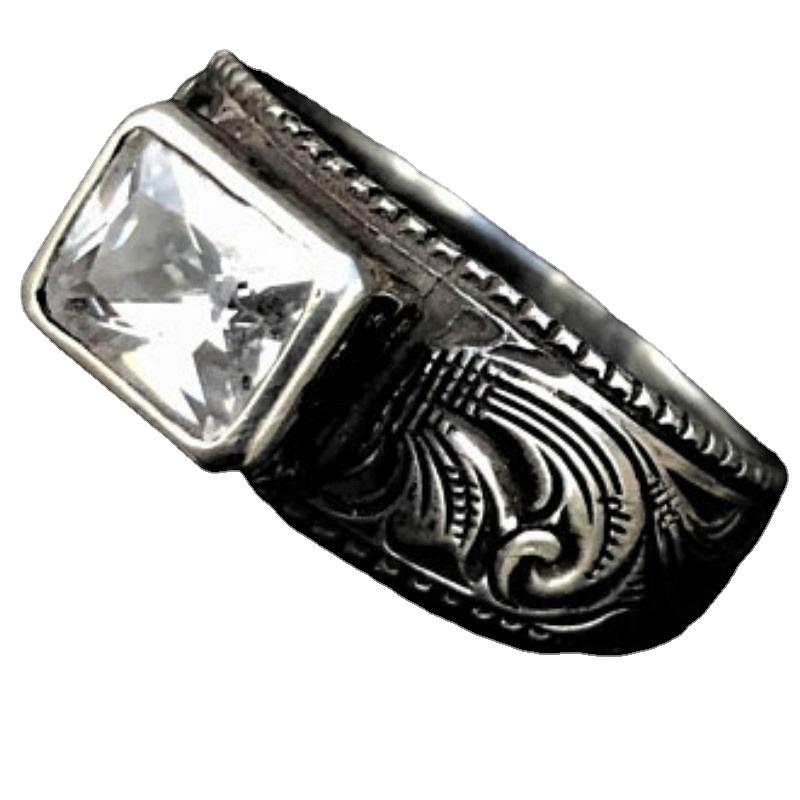 

Wedding Rings Unique Western Style Rock Jewelry Lovers Ring Size 6-12Wedding