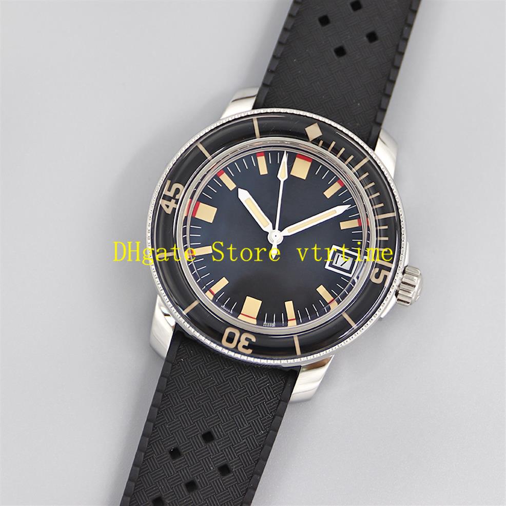 

Z Factory Watches 904L With Original Box Mens 40mm Fifty Fathoms 5008B Correct card number A1151 Mens Automatic Waterproof Watch254g, Black