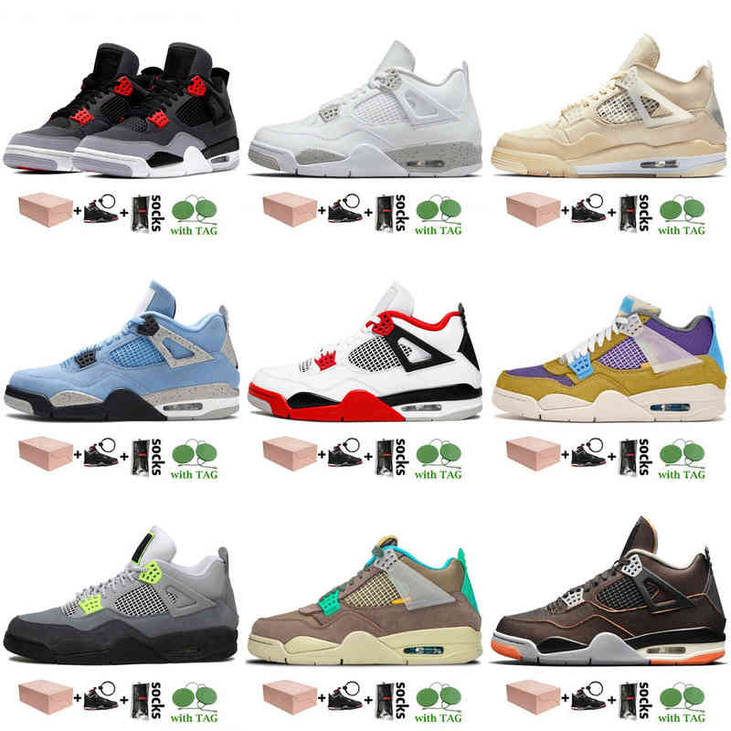 

tsaleWhite With Shoes Box Basketball Jumpman Women 4 Oreo Mens Sail Fire Red 4s University Blue Infrared Bred Black Cat PSGs Trainers Sports, #14 black cat 2020 36-47