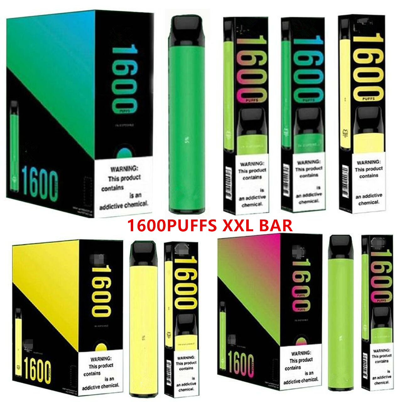 

PUFFS XXL 1600 puffs bar electronic cigarettes disposable vape pen Pre Filled Pods Vapes Cartridge GOOD Quality