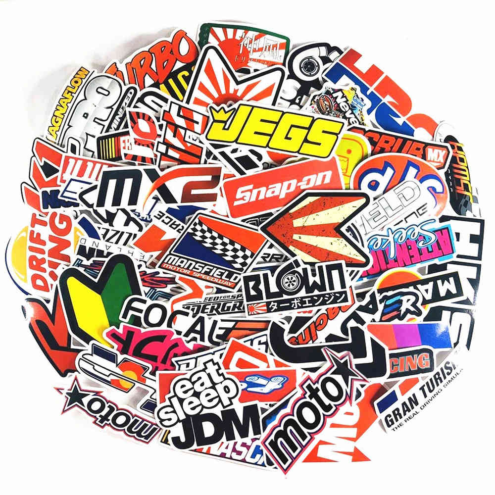 

Waterproof 10/30/50/100pcs Cool Car Motorcycle JDM Modification Graffiti Stickers Skateboard Phone Car Luggage Helmet Waterproof Sticker Car sticker, Jdm 10pcs