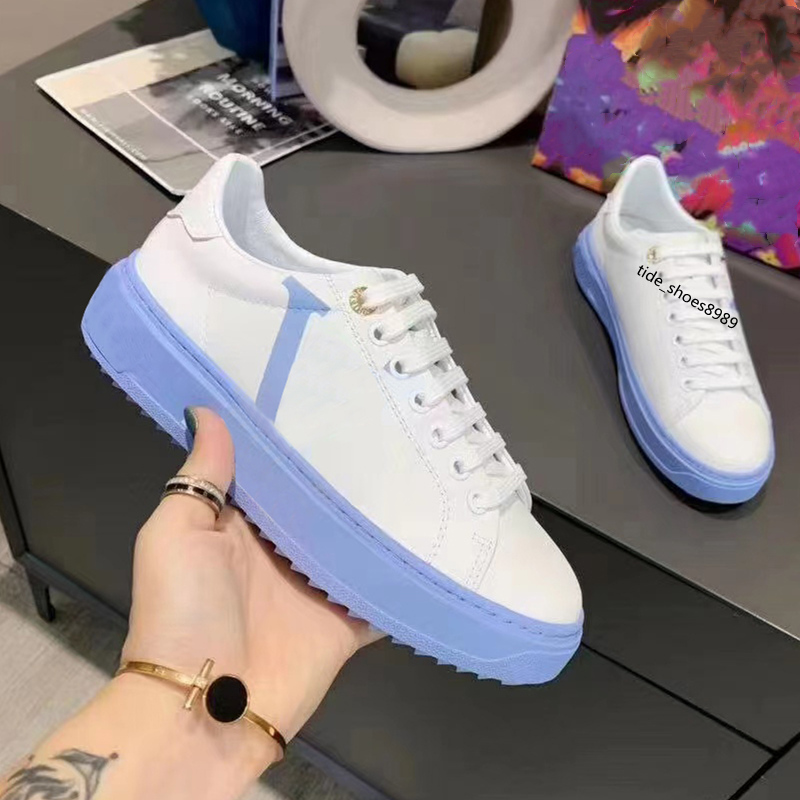 

high quality Luxurys Designer Women Shoe Italy Time Out Sneaker Low Top Casual Shoes Rubber Outsole Printed Calf Leather Classic Trainers, Customize