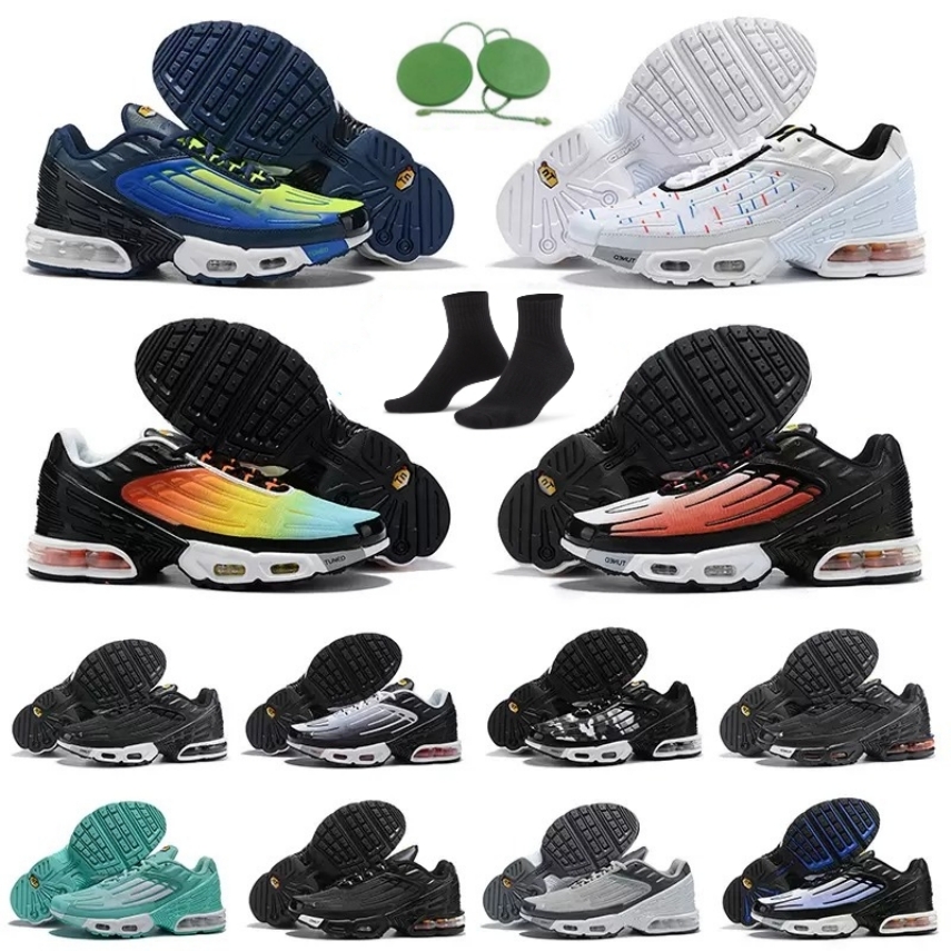 

Top Quality Tn Plus 3 Tuned III 3s Men Sports Shoes Laser Blue White Aquamarine Obsidian Hyper Violet Deep Parachute Ghost Green Triple Black Crater Trainer, 31