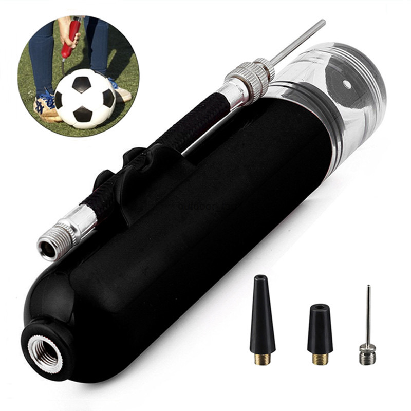 Outdoor Fitness Equipment Mini Red Ball Pump Basketball Football Volleyball Inflator Pump Inflatable Needle Nozzle Accessories
