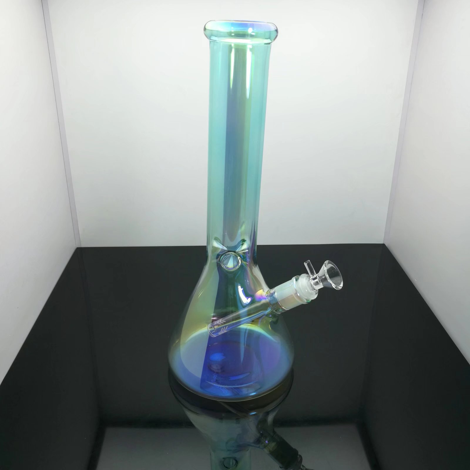 

2022 New electroplating printing thickened glass bongs glass water pipe