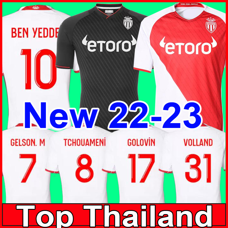 

2022 2023 AS Monaco BEN YEDDER Soccer Jerseys BOADU GOLOVIN 22 23 maillot de foot VOLLAND GELSON Flocage JORGE Men Kids GEUBBELS Football Shirt Men Kids Uniform, Kids 23 home