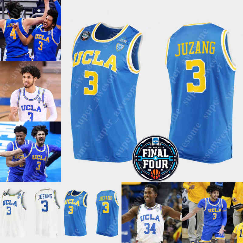 

NCAA UCLA Bruins Basketball Jersey 3 Johnny Juzang 5 Chris Smith 4 Jaime Jaquez Jr 10 Tyger Campbell 1 Jules Bernard Cody Riley David, Blue