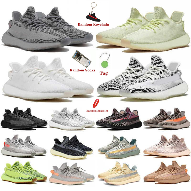 2022 Size 36-46 Top Quality Men Womens Running Shoes Ice Mist Blue Pearl Stone Cinder Zebra Bred Cream Beluga White Black Static Reflective