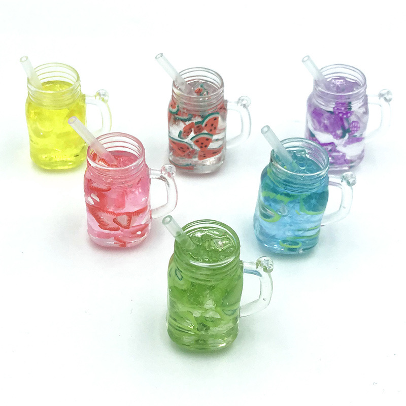 Milk Tea Charms Fruit Charm Diy Room Decor Pendant Boba Bottle Pendants Dangle Earring Necklace for DIY Jewelry Making Craft Keychain 1222545-image-774309436