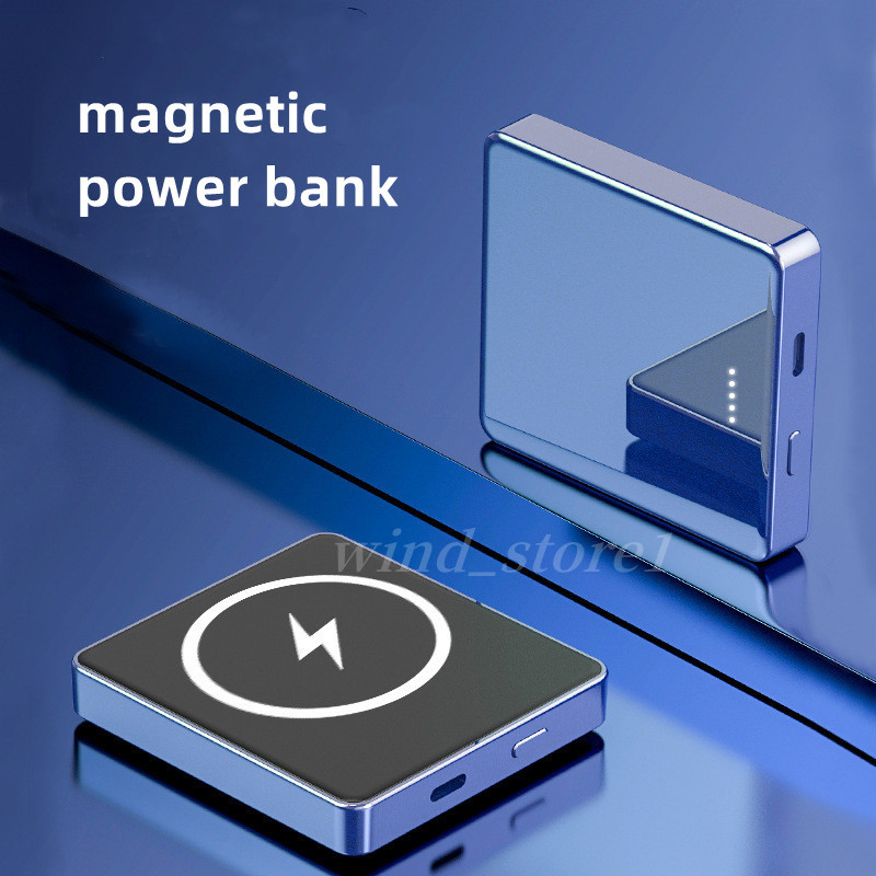 

3 colors Strong Magnetic Power Bank for Iphone Mini Portable 10000mAh outdoor Wireless fast charger Mobile Powerbank extenal battery for Apple smartphone 1