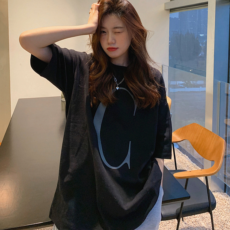 

Women's T-Shirt Black Green 4 Colors Women's T-shirts O-Neck Fashion Young Summer T Shirt Short Sleeve Loose BF Harajuku Tee -XLWomen's, Beige