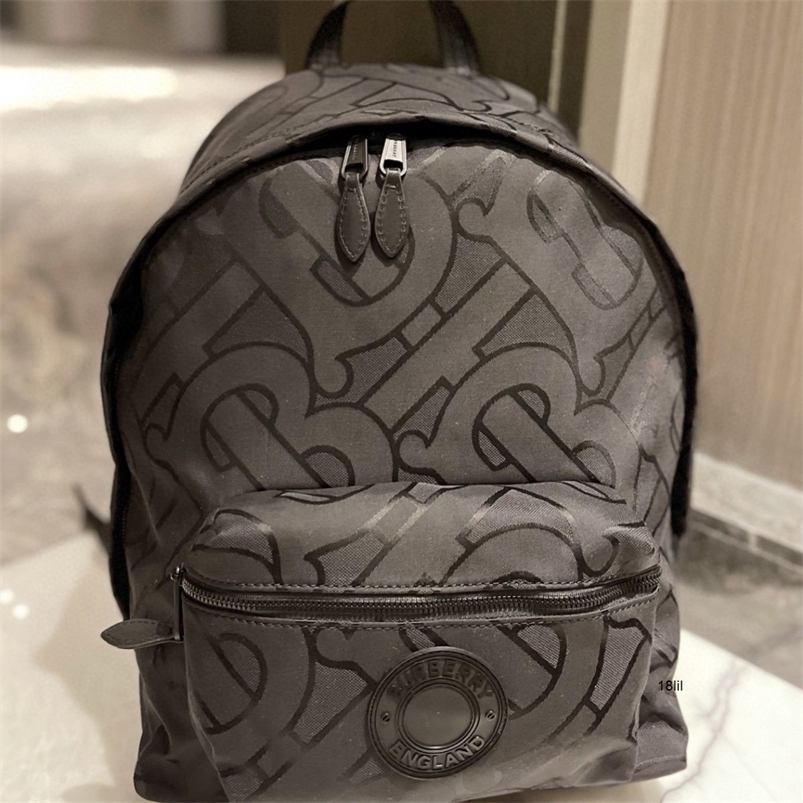

Designer Burbrerys Women Handbags Bur canvas Nylon Backpack mens large capacity lightweight backpack fitness travel document camouflage Backpack, Black