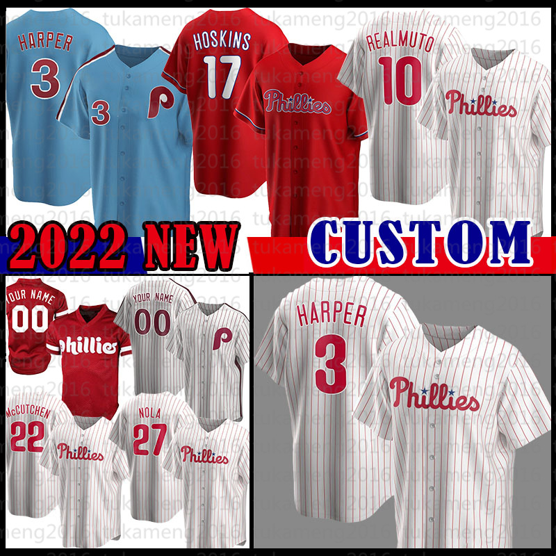 

3 Bryce 10 J.T. Realmuto Harper Philadelphia Baseball Jersey Phillies Rhys Hoskins Lenny Mike Schmidt Dykstra Aaron Nola Didi Gregorius Rafael Marchan Johan Camargo, Mens(size:m-3xl)feichengren
