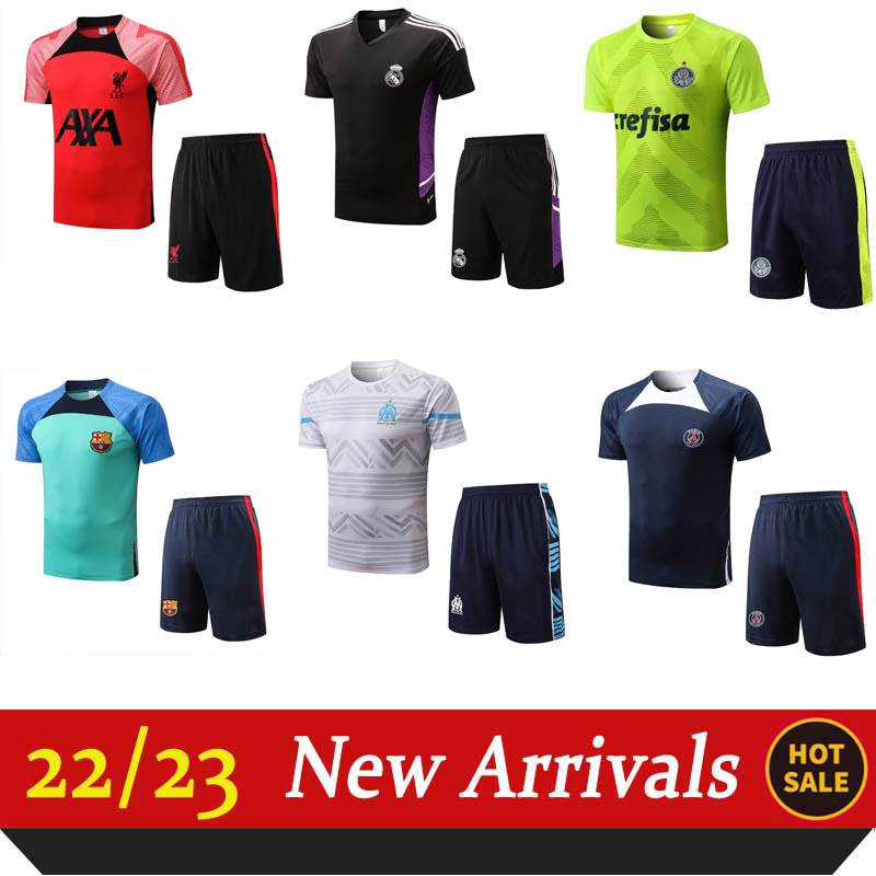 

2022/23 Mens dortmund man city real training suit short pants shirt RED sportswear size L, 17