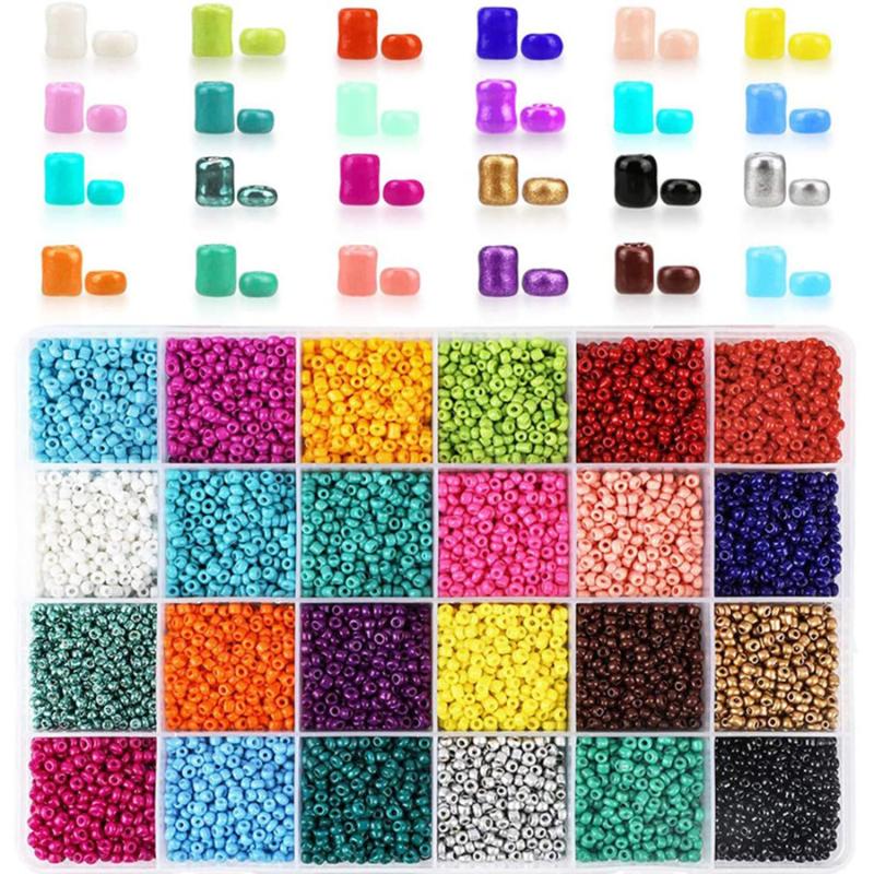 

Other Color DIY Acrylic Mini Beads Set For Bracelet Necklace Craft Making Multicolored Large Hole Jewelry FindingsOther