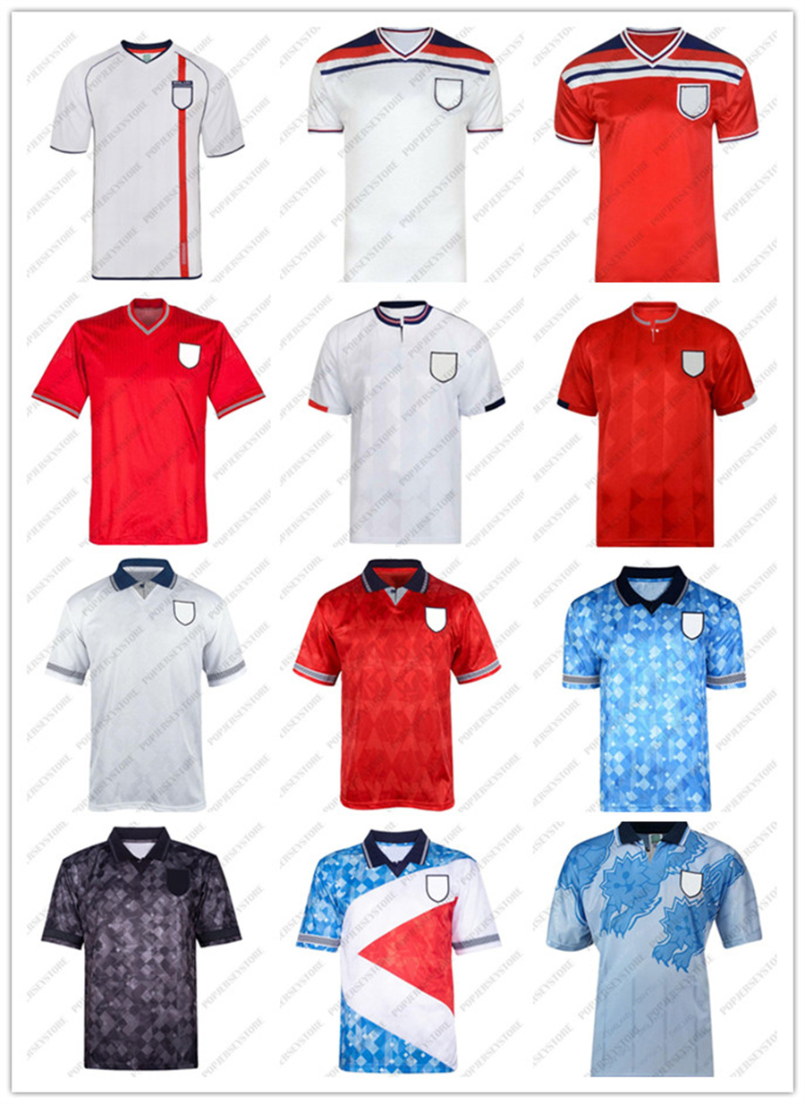 

Retro classic 1990 1992 1994 1998 2002 World cup ENGLAND soccer jerseys BLACKOUT kits Mash 1980 1982 1989 Vintage BECKHAM GASCOIGNE OWEN GERRARD football shirt, 1994 away