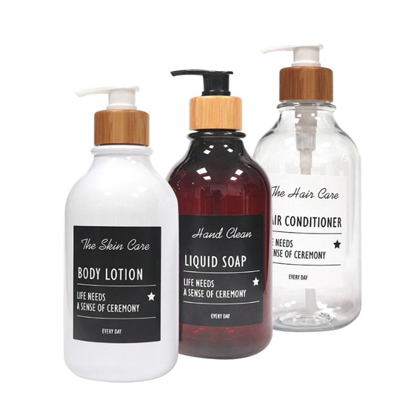 

Storage Bottles & Jars Bathroom Bottle Shampoo Shower Gel Sub 500ML Empty Press Plastic