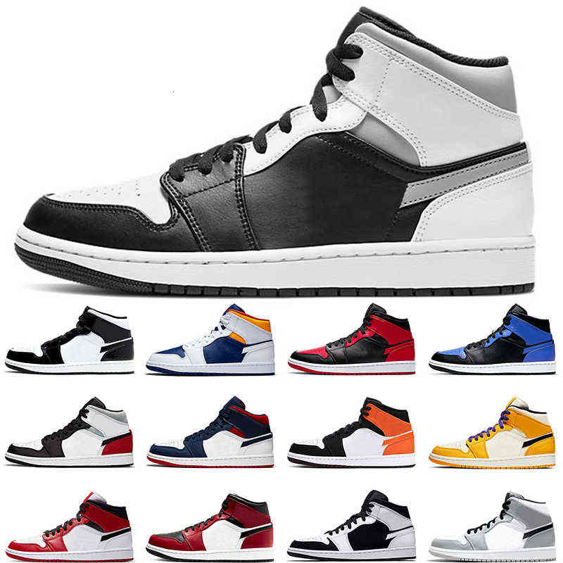 

Jumpman 1 Outdoor Shoes Men Women 1s Mid White Shadow Shattered Backboard Bred Mens Trainers Sneakers Sports Size 5.5-12, #5 chicago 36-46