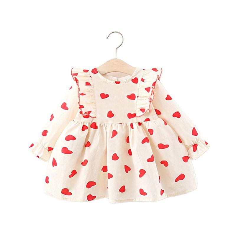 

Girl's Dresses Kids For Girls Long Sleeve Backless Toddler Girl Live Print Princess Dress Cotton Children ClothingGirl's, Black