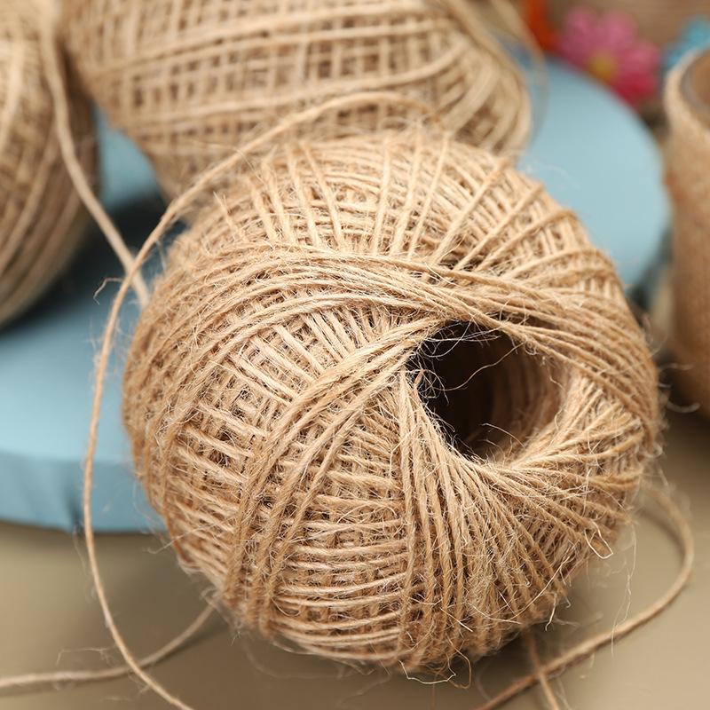 

Party Decoration 100m/pc 1mm DIY Handmade Jute Rope Cords Po Banner Hanging String Line Wedding Supplies Ropes Twine Birthday