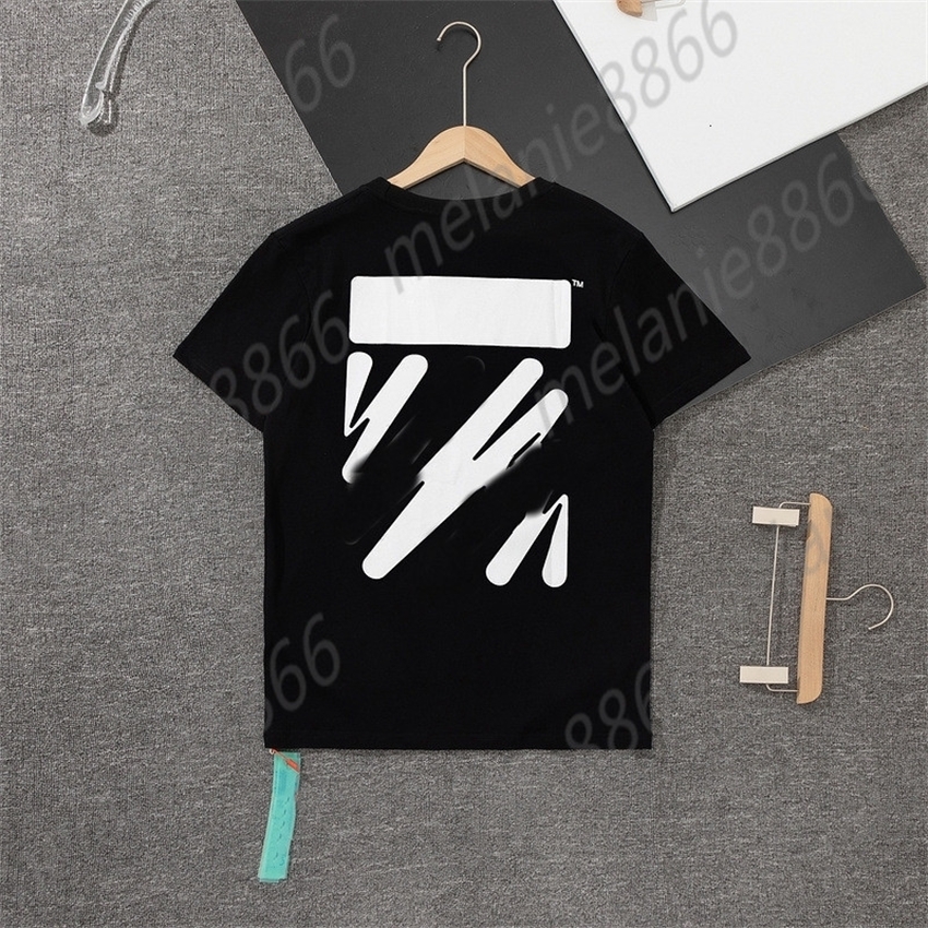 

Correct Off Style White Women' and Men' T-shirts 2022 Spring / Summer New Back Gradient Ow Classic Cross Arrow Short Sleeve T-shirt, 13