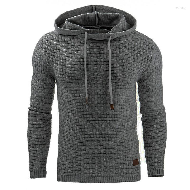 

Men's Hoodies & Sweatshirts Autumn And Winter Men's Fitness Leisure Jacquard Hoodie Long Sleeve Sweatshirt CoatMen's Rowe22, Gray