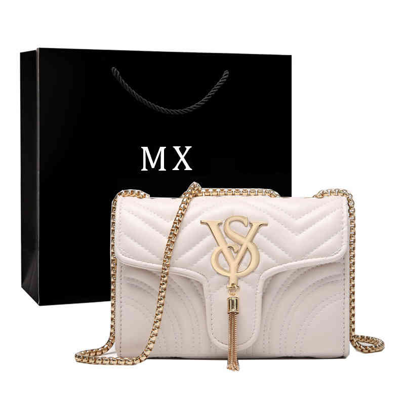 

Designer Handbags Bag Female Messenger 2022 New Embroidery Small Square Solid Color Swing with Leisure Chain Shoulder, White