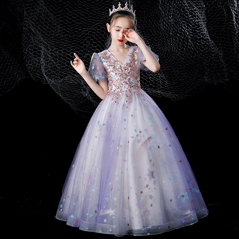 Robes à fleurs en dentelle et Tulle pour filles de 2 à 14 ans, avec nœuds, robe de première communion pour enfants, robe de bal de princesse, rob