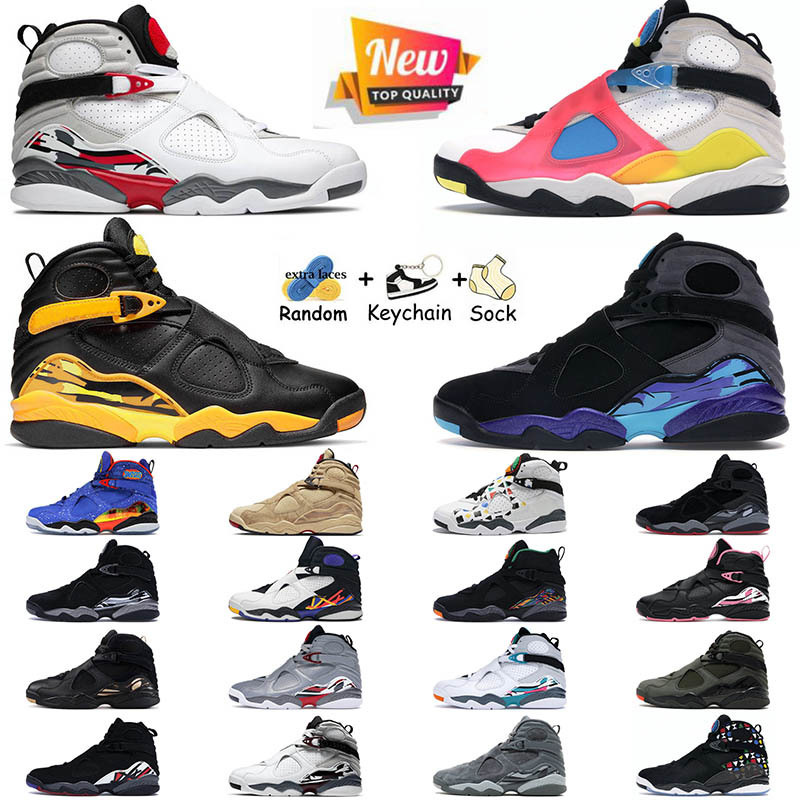

High Quality 8 8s Men Women Basketball Shoes Rui Hachimura South Beach Taxi Aqua Doernbecher Play Three Peat SE White Multicolor, 48 taxi 36-47