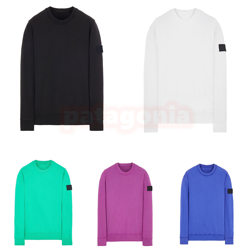 

Mens High Street Round Neck Hoodies Fashion Womens Classic Armband Insignia Sweatshirt Couples Casual Pullover Basic Sweaters Asian Size M-2XL, Green