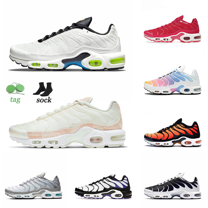 

Arrival Sports Tn Plus Mens Running Shoes Neon Pink Snakeskin Mean Green Fade Blue Hero Volt Oreo Smoke Grey Max Tns Trainers Outdoor Sneakers Size 12, D10 mean green 40-46