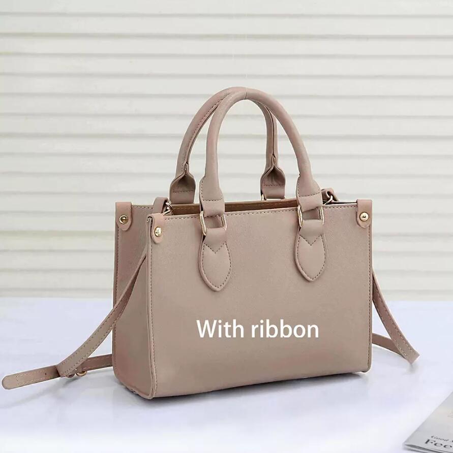 

Handbag Women Luxurys Designers Bags 2021 4-color Casual travel ribbon tote bag PU material fashion shoulder bag's wallet 208# 25*19*11cm, Other