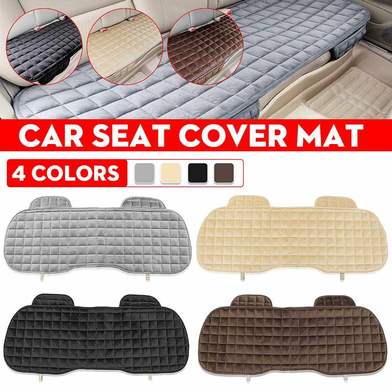 

Car Seat Covers Universal Square Wistiti Sponge Rear Back Row Cover Protector Mat Auto Chair Cushion Black Grey Beige Brown 137x48.5cm