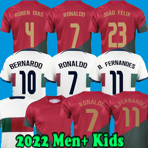 

2023 soccer jersey Portuguese Bruno FERNANDES DIOGO J. DANILO Portuguesa Retro 2022 Joao Felix 22 23 Football shirt BERNARDO Portugieser Men Women Kids Kit uniforms, 22 23 away no patch
