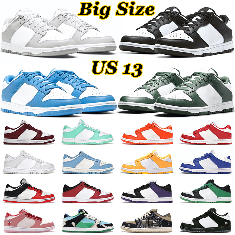 

Big Size Men Running Shoes Women Black White Panda Pigeon UNC Syracuse Photon Dust Grey Fog Court Purple Mens Trainers Outdoor Sports Sneakers