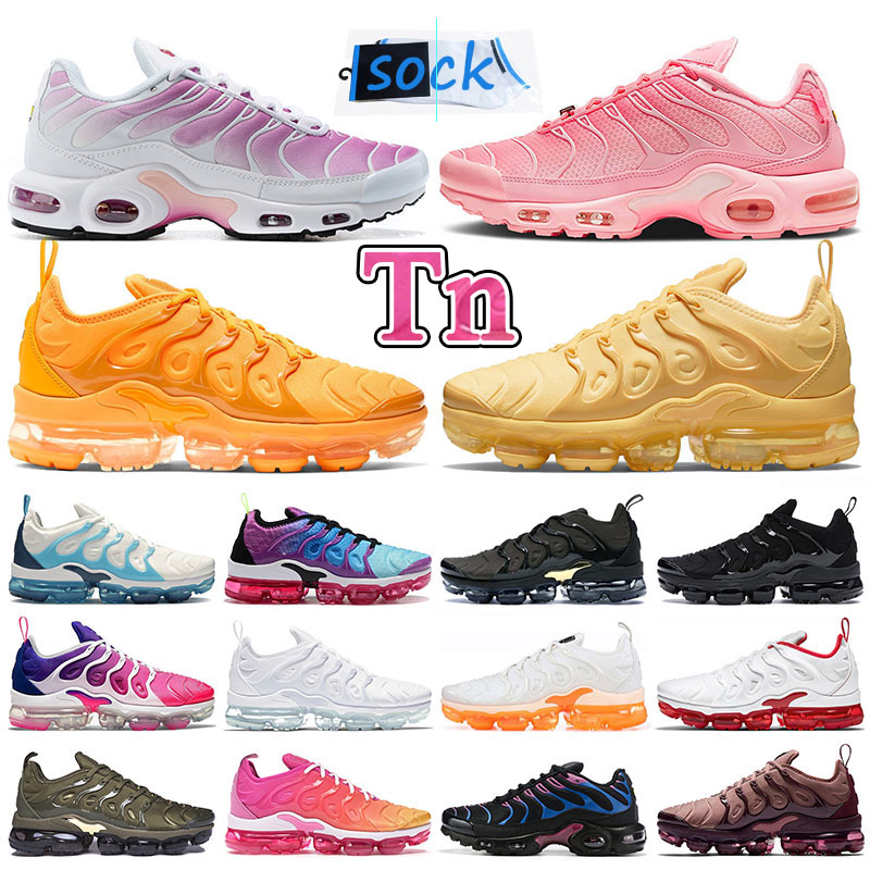 

Pink fade womens running shoes vapourmax tn tns clection ladies casual run hightened senakers Atlanta Atlanta Triple Black White Be True Summer Sunset Yolk Trainers, T23 36-40 rainbow