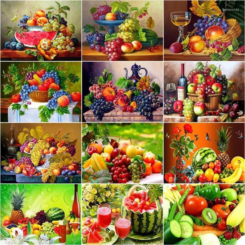 

Paintings Paint By Number Fruit Landscape Drawing On Canvas Handpainted Art Gift Diy Pictures Watermelon Grape KitsPaintings