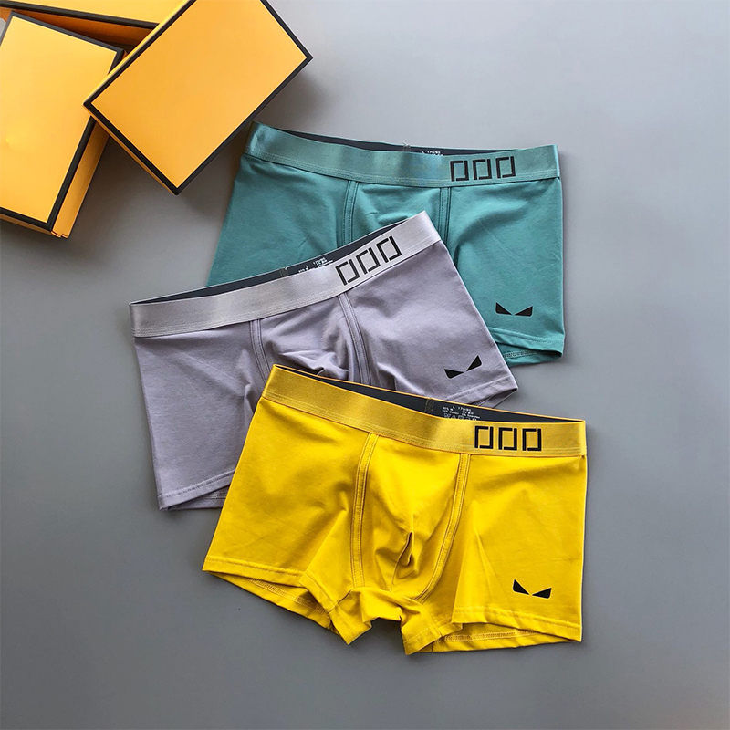 Mens Psd Underwears Designer Underpants Underwear Men Summer Ice Silk Boxer Man Shorts For Boys Thin Trend Printing Youth Boxer Short 21SS
