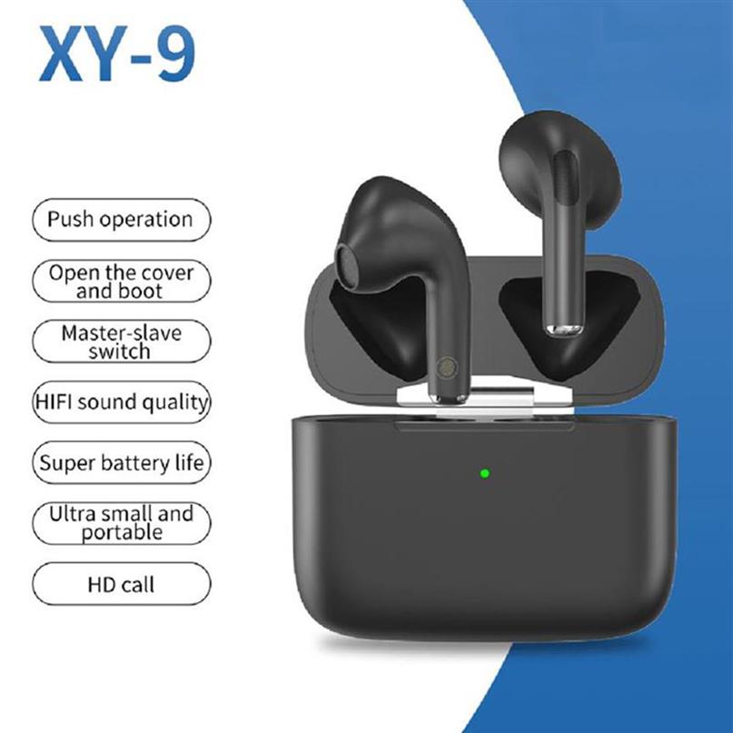 

Volume Control TWS Bluetooth Earphones Wireless Earbuds Waterproof Headphones For Cellphone OEM Ear Pods Headset XY-9195I253r, Black
