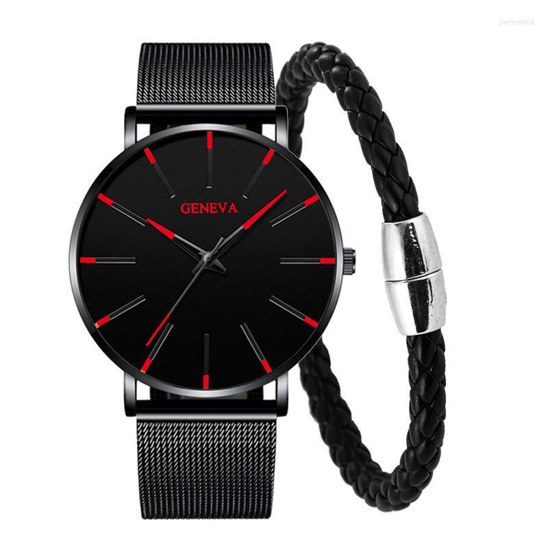 

Wristwatches Sports Brand Watch Fashion Watches Bracelet Ultra Thin Men's Quartz Hours Clock Relogio MasculinoWristwatches, Silver white