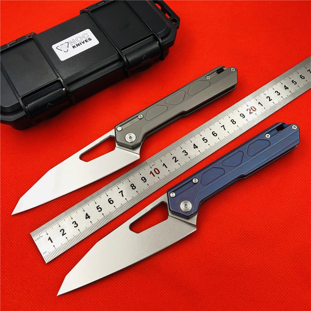 

NOC original DT-03 bearing folding knife vg10 steel titanium alloy handle outdoor camping hunting fishing EDC tool288J