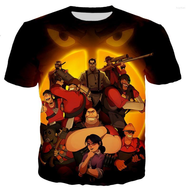 

Men's T-Shirts Team Fortress 2 Men/women Fashion Cool 3D Printed Casual Style Tshirt Streetwear TopsMen's, 01