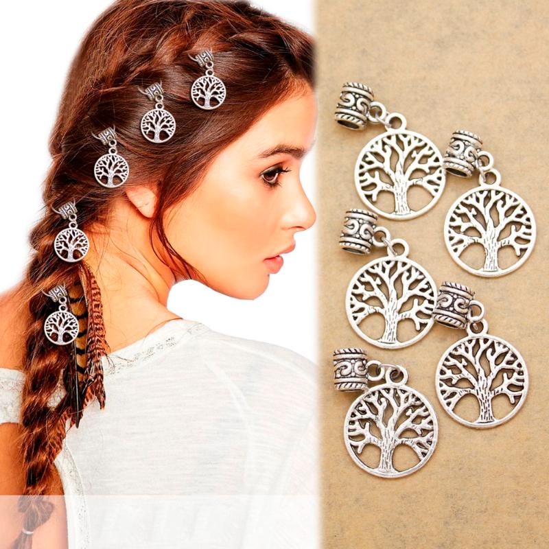 

Hair Clips & Barrettes 5x Viking Tree Of Life Yggdrasil Dreadlock Bead Braid Accessories Cuff Dress Pin Barrette Jewelry Girl