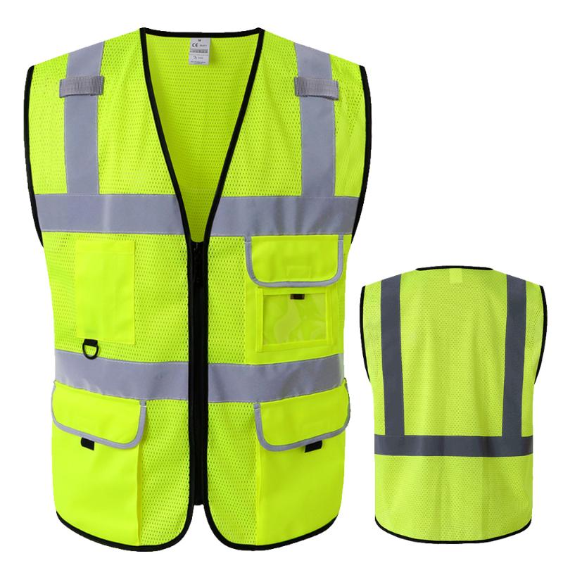

Motorcycle Apparel High Visibility Reflective Vest Night Warning Running Women Men Jacket For Summer Hi Vis Workerar