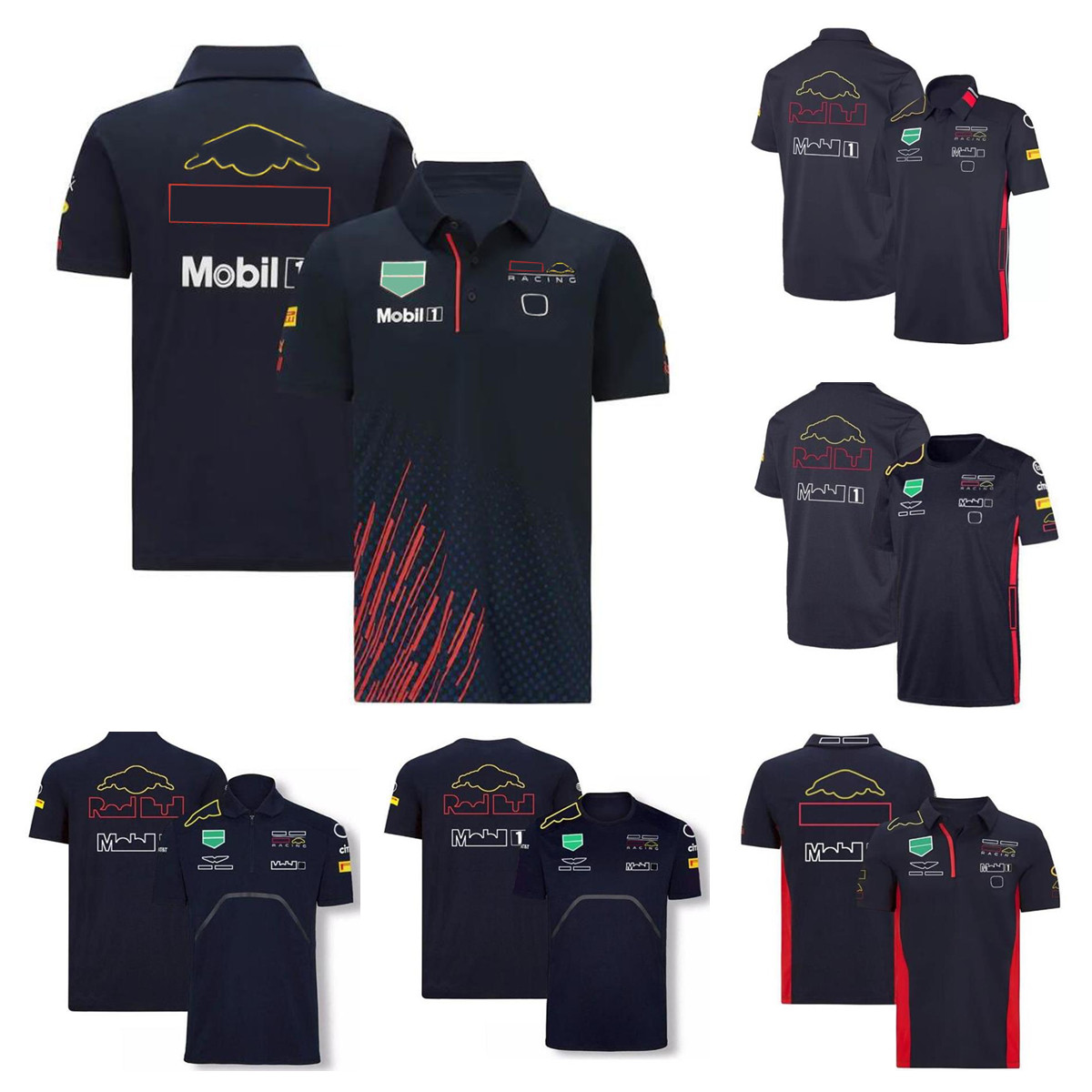 

f1 formula one tide brand shortsleeved lapel tshirt polyester quickdrying car fan culture polo shirt lindao venue rider uniform the same