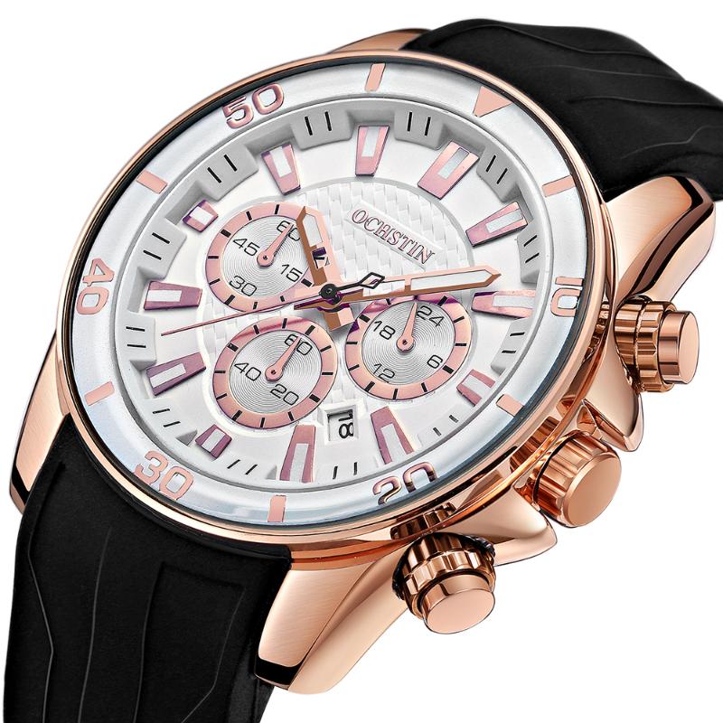 

Wristwatches 2022 OCHSTIN Men Watches Waterproof Top Silicone Sports Quartz Watch Clock Male Relogio Masculino Montre Homme, Blue white-nylon