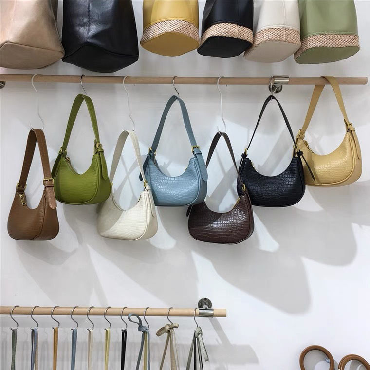 

5A top underarm bag luxury women's designer shoulder bag stylish and elegant mm tote bag high quality leather material, Green