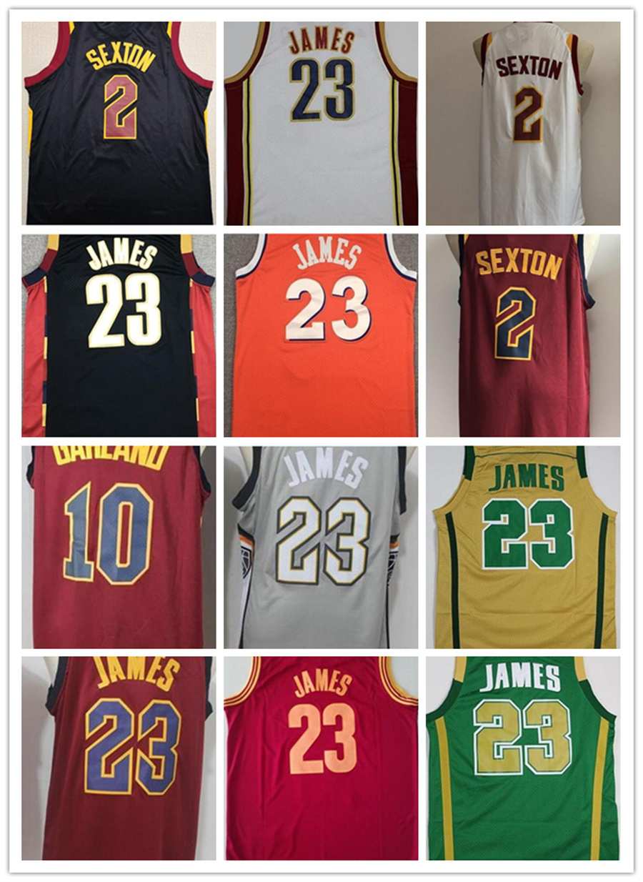 

2022 #23 James Jersey Fighting Irish Red Black White Collin 2 Sexton Darius 10 Garland Basketball Jerseys Retro 2003 2004 Vintage Classic LeBron