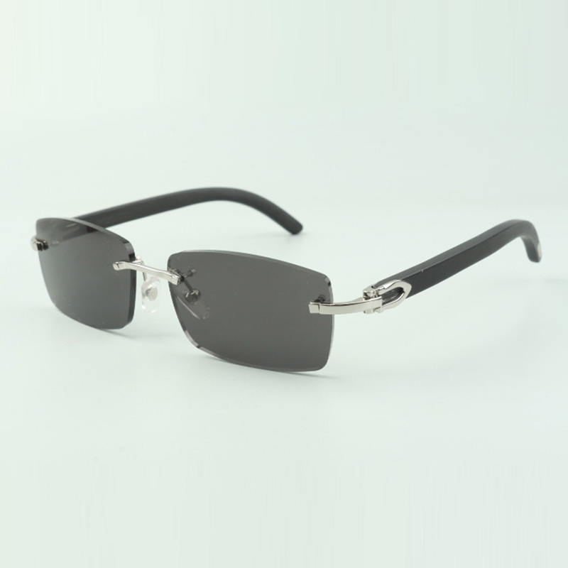 

Plain sunglasses 3524012 with black wooden sticks and 56mm lenses for unisex