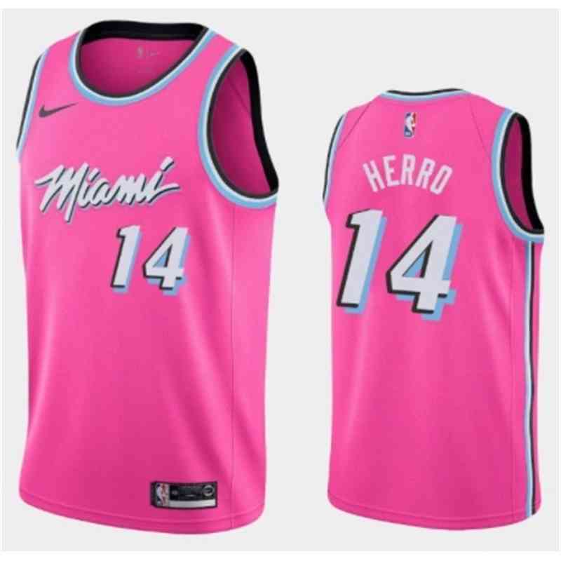 

Sublimation Men's Pink # 14 Tyler Herro Jersey, Picture show